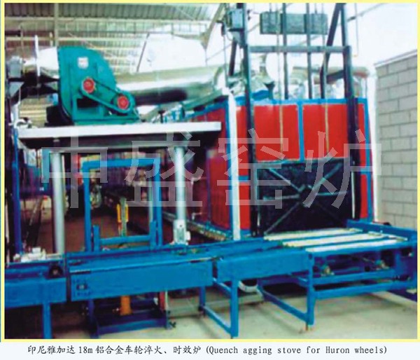 Wheel hardening, aging furnace